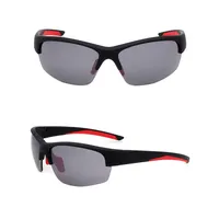 Gafas de sol deportivas polarizadas uv400 para hombre, anteojos de sol de color negro, a la moda