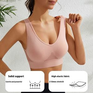 Pakaian dalam Yoga seksi cantik, cincin baja ringan dapat bernafas, rompi Yoga lari untuk dada kecil ukuran besar Bra olahraga - Product Image 3
