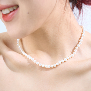 Thời Trang Không Thường Xuyên Tự Nhiên Baroque Ngọc Trai Dài Handmade Đồ Trang Sức Phụ Kiện Cho Phụ Nữ Tinh Khiết Vòng Cổ Ngọc Trai - Product Image 5