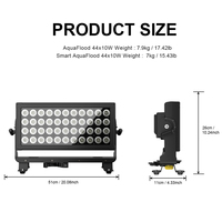 SHEHDS profesional 44x10W lavado de pared Led Luz de inundación moderna al aire libre IP65 iluminación de escenario 4 en 1 Rgbw para Dj Disco Party Outooor