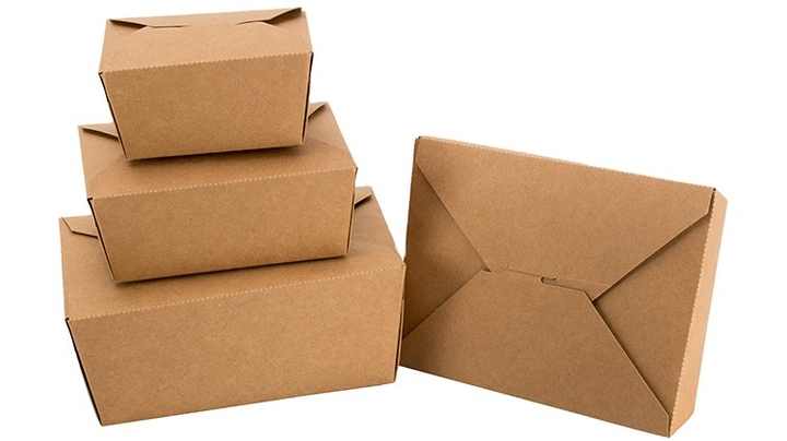 一次性牛皮纸快餐盒印刷纸杯和碗外卖食品包装| Alibaba.com