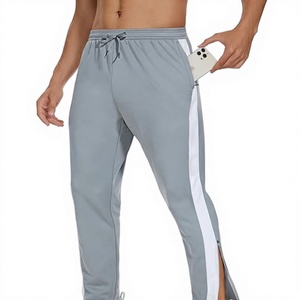 Pantalones Deportivos para Hombre, Cierre en Tobillos, Corte Ajustado, para Entrenamiento, Running, Atletismo, Baloncesto, con Bolsillos con Cierre - Product Image 5