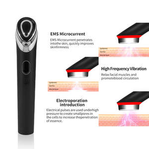 7 couleurs galvanique microcourant visage masseur haute fréquence Vibration cou lifting des yeux serrer élimination des rides dispositif <span class=keywords><strong>de</strong></span> beauté - Product Image 6