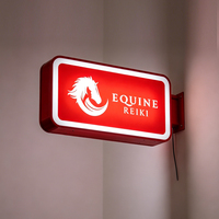 Enseigne lumineuse personnalisée avec logo imprimé UV, étanche IPX6, enseigne publicitaire LED extérieure, entreprises, enseigne en acrylique, acier inoxydable, métal