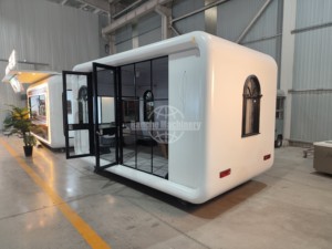 Esta elegante y atractiva carreta de venta ambulante de forma cuadrada también puede ser personalizada como un salón de uñas móvil. - Product Image 2