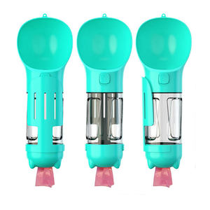 Distributeur de bouteilles de nourriture d'eau recyclée multifonction Portable chiot chien bol buveur intelligent Puzzle pour animaux de compagnie mangeoire avec sac de merde 255g - Product Image 3