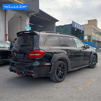 Kit carrosserie en fibre de carbone pour Mercedes-Benz GLS W166 2016-2019 - Lame avant/Extension de passage de roue/Diffuseur arrière/Aileron supérieur