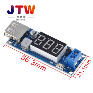 JTW DC-DC คอนเวอร์เตอร์ 6.5V-40V ถึง 5V บอร์ดควบคุมแรงดันไฟฟ้า USB ชาร์จบอร์ดติดตั้งอุปกรณ์อิเล็กทรอนิกส์ในรถยนต์โครงการ DIY - Product Image 2