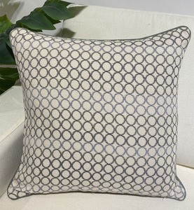 <span class=keywords><strong>Federa</strong></span> in ciniglia a maglia blu <span class=keywords><strong>grigio</strong></span> chiaro strisce geometriche diagonali per uso alberghiero decorazioni per cuscini - Product Image 6