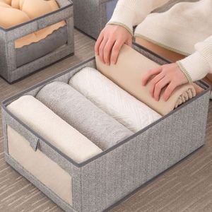Boîte de rangement pliable en tissu non tissé grande taille, idéale pour jeans et articles divers, type tiroir – Meilleure vente - Product Image 2