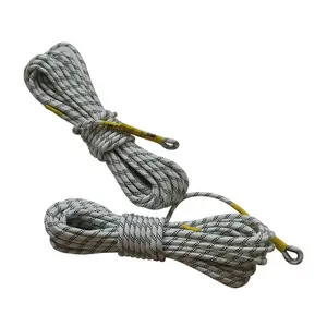 Corde de sécurité tressée solide double en polyamide de nylon multicolore haute résistance pour le sauvetage en escalade