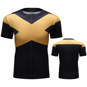 Impresión Digital Sublimación Anime 3D Película Personajes Camisetas para hombres Etiquetas privadas personalizadas Patrón de forro Rash Guard para hombres - Product Image 2