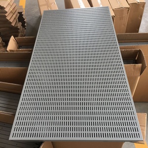 Techo de Aluminio Perforado Cuadrado de 600*1200 mm para Taller Automotriz, Placas de Techo de Aluminio <span class=keywords><strong>Gris</strong></span>, Materiales Integrados para Techos Suspendidos - Product Image 2