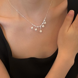 Collar y Pulsera de Plata de Ley S925 con Diamantes Dynamic Love, Versátiles, Frescos, Dulces y Modernos con Borla, Toque de Lujo Ligero - Product Image 3