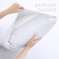 Parure de Draps 100% Coton Blanc pour Hôtels, Linge de Lit en Coton