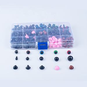Occhi <span class=keywords><strong>di</strong></span> sicurezza colorato bambola 560 pezzi <span class=keywords><strong>di</strong></span> plastica occhi e nasi <span class=keywords><strong>di</strong></span> sicurezza, 6-12 Mm nero con 280 pezzi accessori PS fantasia - Product Image 3