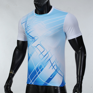 เสื้อยืดโพลีเอสเตอร์ราคาถูก จำนวนมาก มีสินค้าในสต็อก ขายดี พิมพ์ลายโลโก้ได้ตามต้องการ เสื้อยืดวิ่งออกกำลังกาย แห้งเร็ว สำหรับผู้ชาย - Product Image 4