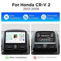 Radio Junsun con Carplay y Android Auto inalámbrico para Honda CR-V CRV 2 2001-2006, reproductor de DVD para coche, 2 DIN, multimedia, estéreo, GPS, navegador, RDS