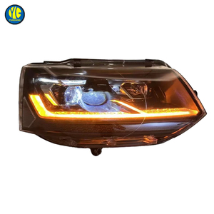 Fari Anteriori a LED YU GUANG per <span class=keywords><strong>Volkswagen</strong></span> VW Multivan T5 Transporter 2010 <span class=keywords><strong>2015</strong></span> Lampade Anteriori Aggiornamento <span class=keywords><strong>T6</strong></span> Luci a LED DRL Luce Frontale - Product Image 2