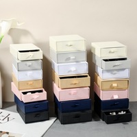 Boîte cadeau en papier pour bijoux avec logo personnalisé Shengcan, style tiroir, emballage rigide avec insert à ruban