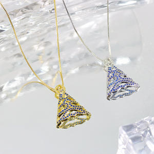 Collar con Colgante <span class=keywords><strong>de</strong></span> Espinela Azul y Circonita, Joyería Más Vendida en <span class=keywords><strong>Amazon</strong></span> - Product Image 5