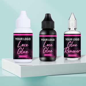 Kit adhésif pour dentelle résistant à la transpiration avec logo personnalisé pour un usage quotidien et des fêtes, <span class=keywords><strong>colle</strong></span> pour perruque en dentelle frontale à tenue forte et imperméable, et ensemble de dissolvant - Product Image 1