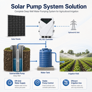 <span class=keywords><strong>Kit</strong></span> de Bomba de Agua Sumergible <span class=keywords><strong>Solar</strong></span> de <span class=keywords><strong>12V</strong></span> 24V 48V CC con Controlador para Riego, Estanques de Peces e Hidroponía - Product Image 5