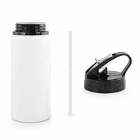 Bouteille d'eau portable 600 ml en aluminium, vierge pour sublimation, design moderne et minimaliste, pour sport et extérieur, avec logo personnalisé, promotionnelle, sous vide