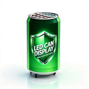 Pantalla LED Publicitaria con Forma de Lata de Cerveza Personalizada, con Refrigerador Integrado, Servicio Frontal, Video Wall HD para Bares y Pubs Interiores - Product Image 1