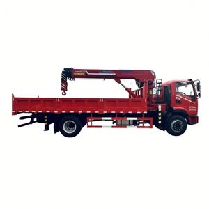 Camion de transport Dongfeng 4X2 de 8 tonnes avec grue télescopique hydraulique montée sur camion pour le levage de matériaux de construction - Product Image 1