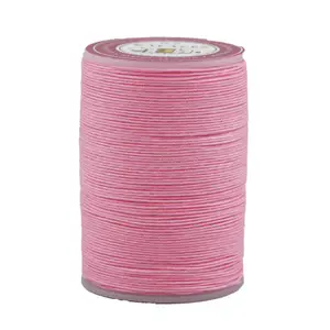 0.6mm Waxed Polyester Thread For Hand Stitching Leather Knitting For Bracelets Handbag Purse Making