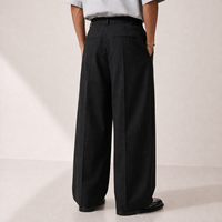 Pantalon de costume large pour homme, coupe décontractée, sur mesure, formel