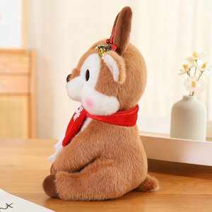 OEM OCM personalizado Navidad Reno mascota peluches Hug Me Reno lindo Navidad Reno en forma de peluche Animal de peluche de juguete - Product Image 5