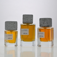 Flacon de parfum géométrique de luxe 30ml 50ml 100ml, flacon de parfum vide en verre personnalisé, emballage de parfum de créateur OEM