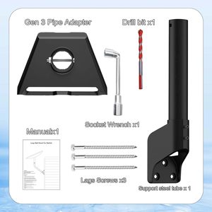 Nuevo estilo Starlink <span class=keywords><strong>Gen</strong></span> 3 Montaje en pared Soporte de techo Starlink giratorio de <span class=keywords><strong>360</strong></span> ° Compatible con plato estándar V3 Starlink - Product Image 3