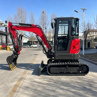 Excavatrice sur chenilles hydraulique JIAHE 3,5 tonnes 3,8 tonnes, machine d'excavation, moteur EPA, garantie 1 an, mini-excavatrice avec cabine fermée