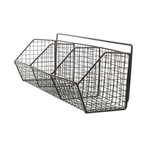 <b>Hanging</b> <b>Wire</b> Kitchen Storage <b>Basket</b> Adhesive Cabinet Door Organizer Pantry Organization Rack and Shelf No Drilling Required - Product Image 1