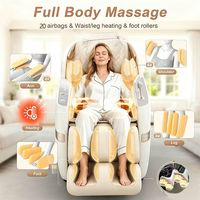 Sillón de Masaje Inteligente 4D con IA, Tacto Humano de Lujo, Gravedad Cero, Riel SL, Shiatsu, Reclinable, con Control por Voz y Escaneo Corporal, Certificado CE