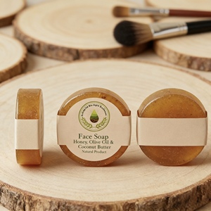 Jabón facial en barra de miel natural, aceite de oliva y manteca de coco, jabón limpiador suave para piel sensible, venta al por mayor - Product Image 2