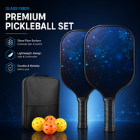 Raquette de pickleball en fibre de verre de qualité supérieure 16 mm, pressée à froid, légère, avec un sweet spot large pour les tournois, vente en gros