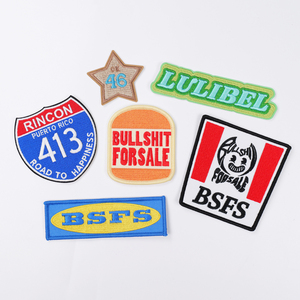 Wholesale Fashion and Clothing Label Patches with Cotton Embroidery Patch for Streetwear Totes and Pouch Collections - Product Image 1