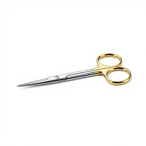 Optitech Healthcare DSS-915 Surgical Scissors Stainless Steel Gold Handle Manual Class II CE Certified <b>Instrument</b> for Surgery - Product Image 4