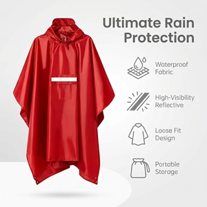 Outdoor Waterproof Multi-functional Three-in-one Reflective Strip Raincoat For Hiking / Climbing / Camping PU Windproof - Product Image 3