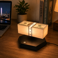 Lampe décorative LED à lévitation magnétique en forme de billet de banque, alimentée par USB, à commande tactile, pour chambre à coucher et salle de jeu