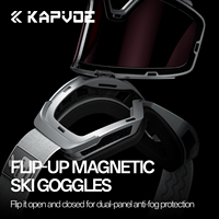 Lunettes de ski magnétiques rabattables haute performance Innovation anti-buée légère en vente