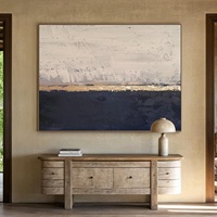 Moderne Mur Art En Gros À La Main Abstraite Personnalisé Peinture À L'huile Wabi Sabi Toile Photos pour La Décoration Intérieure Hôtel Oeuvre