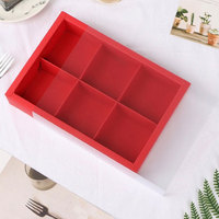 Nouvelle boîte à dessert avec 2, 4, 6, 8 séparateurs, emballage pour cupcakes, boîtes à pâtisserie, vente en gros de bonbons, cadeaux, biscuits de lune, boîte à gâteaux de boulangerie