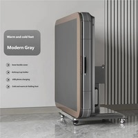 Table de Mahjong et de Dîner Pliable Double Usage Ultra Silencieuse avec Machine à Mahjong Électrique Entièrement Automatique à 4 Ports – Bureau de Jeu Domestique