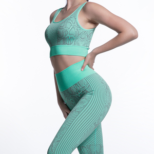 Ptsports <strong>Snake</strong> <strong>Print</strong> Seamless Set Design Hot Sell Women Seamless Yoga Fitness Sportswear Seamless <strong>Leggings</strong> Women - Product Image 1