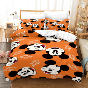 Bộ Đồ Giường 3 Món In Hình Chuột Mickey Minnie Phong Cách Hoạt Hình 3D Giá Nhà Máy Bán Sỉ - Product Image 5